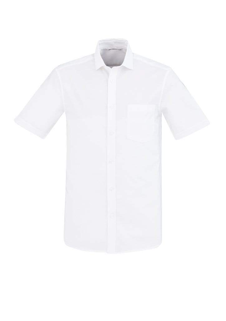 Biz Collection Corporate Wear White / XS Biz Collection Regent Mens S/S Shirt S912MS
