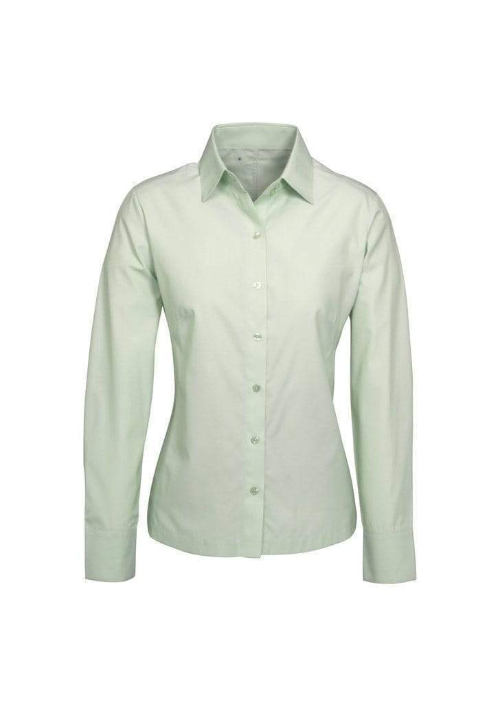 Biz Collection Corporate Wear Green / 6 Biz Collection Women’s Ambassador Long Sleeve Shirt S29520