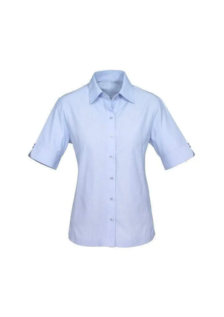 Biz Collection Corporate Wear Blue / 6 Biz Collection Women’s Ambassador Short Sleeve Shirt S29522