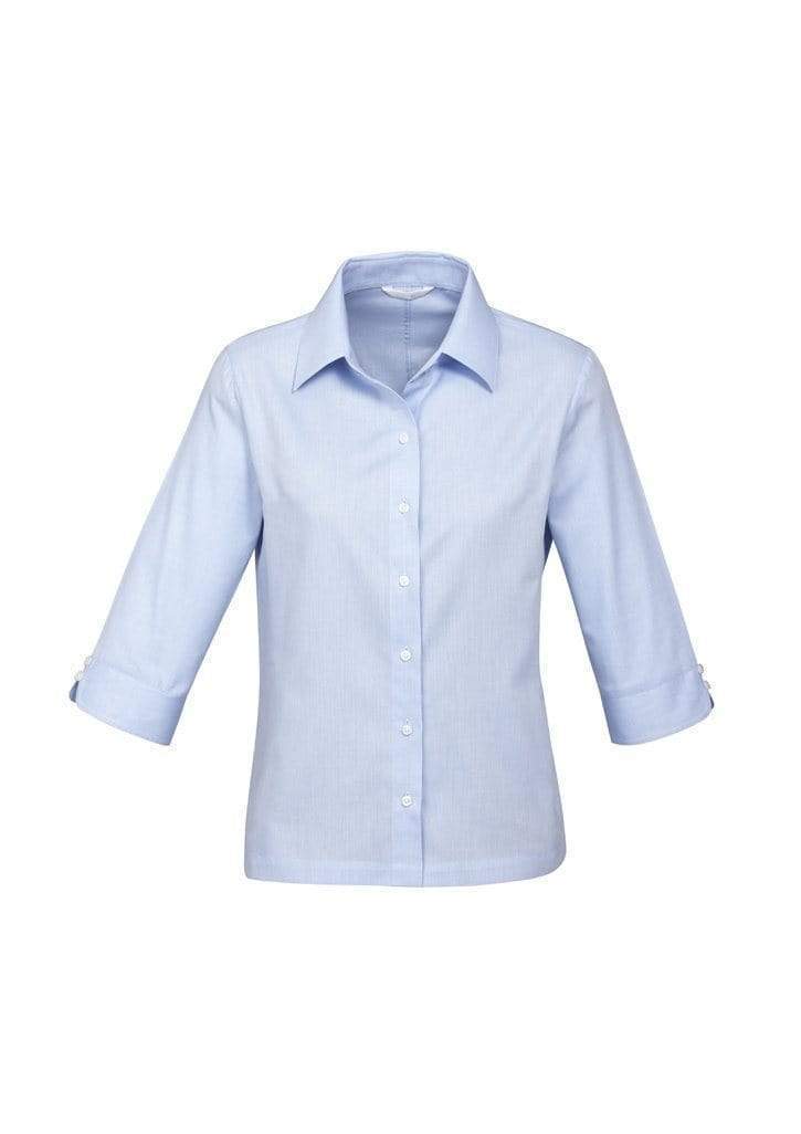 Biz Collection Corporate Wear Blue / 6 Biz Collection Women’s Luxe 3/4 Sleeve Shirt S10221
