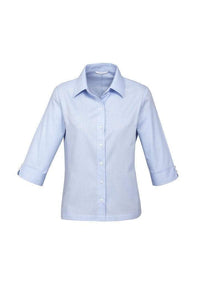 Biz Collection Corporate Wear Blue / 6 Biz Collection Women’s Luxe 3/4 Sleeve Shirt S10221