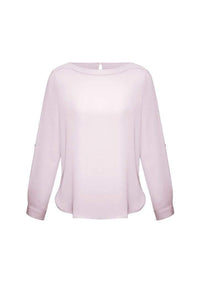 Biz Collection Corporate Wear Blush Pink / 6 Biz Collection Women’s Madison Boatneck Blouse S828ll