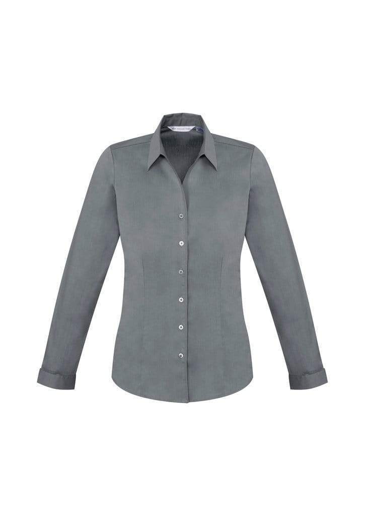 Biz Collection Corporate Wear Platinum / 6 Biz Collection Women’s Monaco Long Sleeve Shirt S770ll