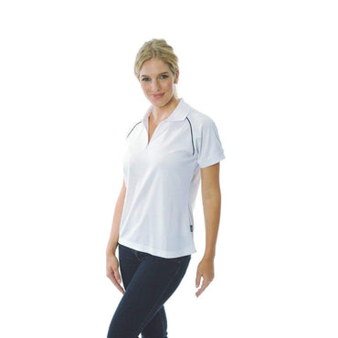 DNC Workwear Casual Wear White/Navy / 24 DNC WORKWEAR Women’s Cool-Breathe Rome Polo 5268