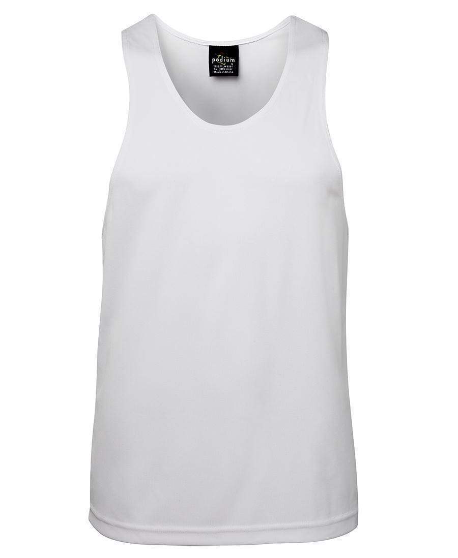 Jb's Wear Casual Wear White / S JB'S Poly Singlet 7PS