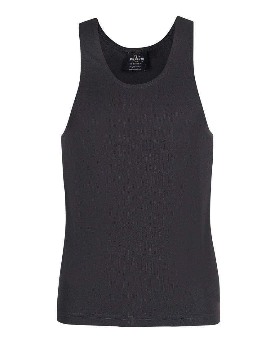 Jb's Wear Casual Wear Gunmetal / S JB'S Poly Singlet 7PS