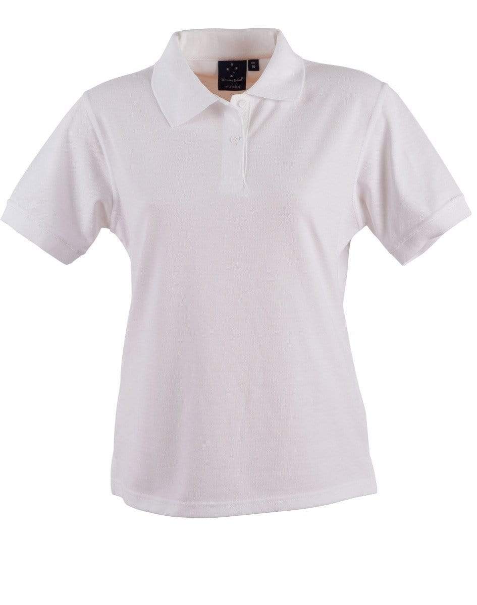 Winning Spirit Casual Wear White / 8 Delux Polo Ladies' Ps23