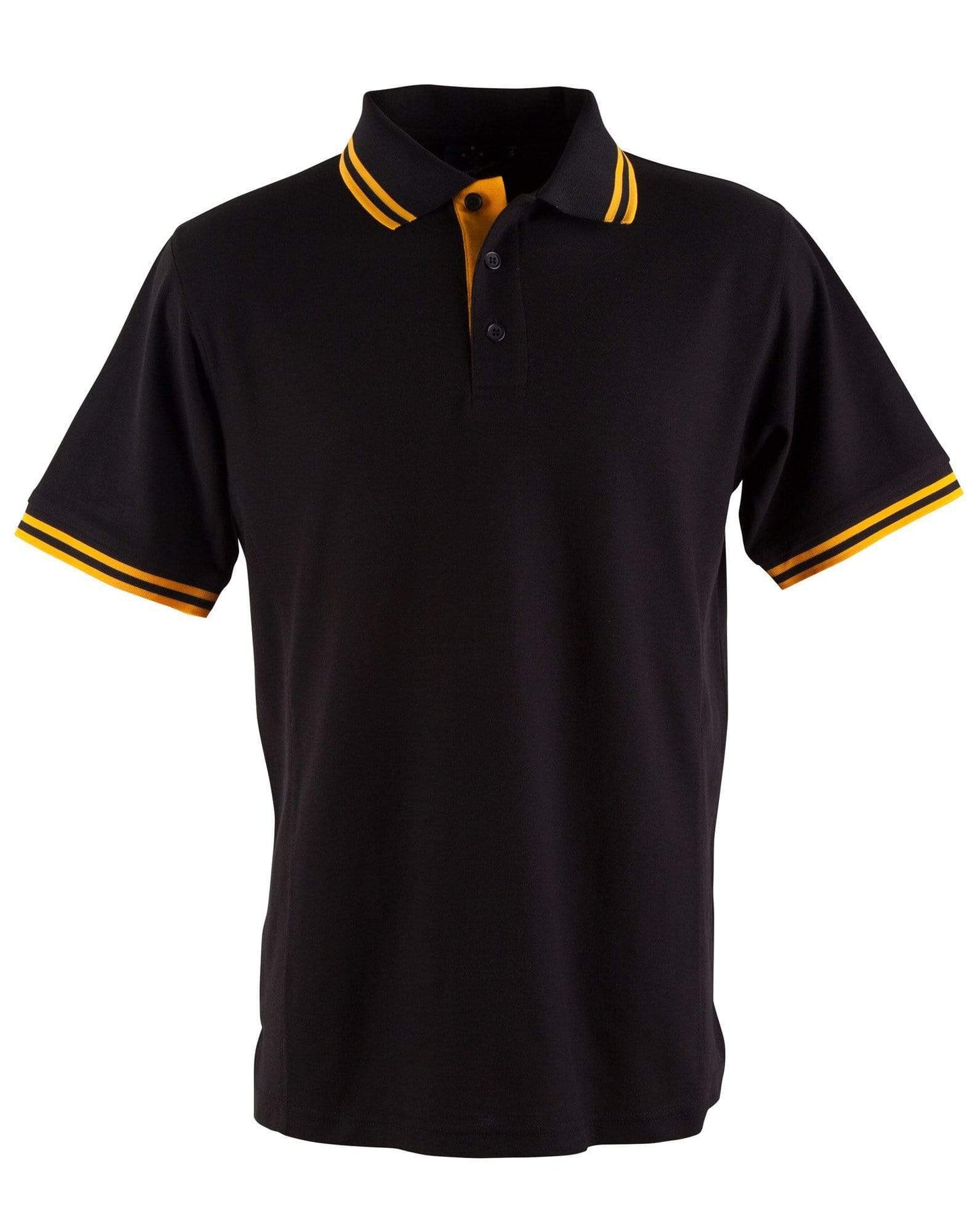 Winning Spirit Casual Wear Black/Gold / S Grace Polo Men's Ps65