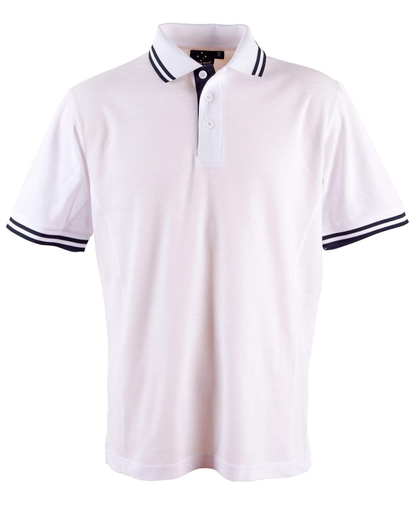 Winning Spirit Casual Wear White/ Navy / S Grace Polo Men's Ps65