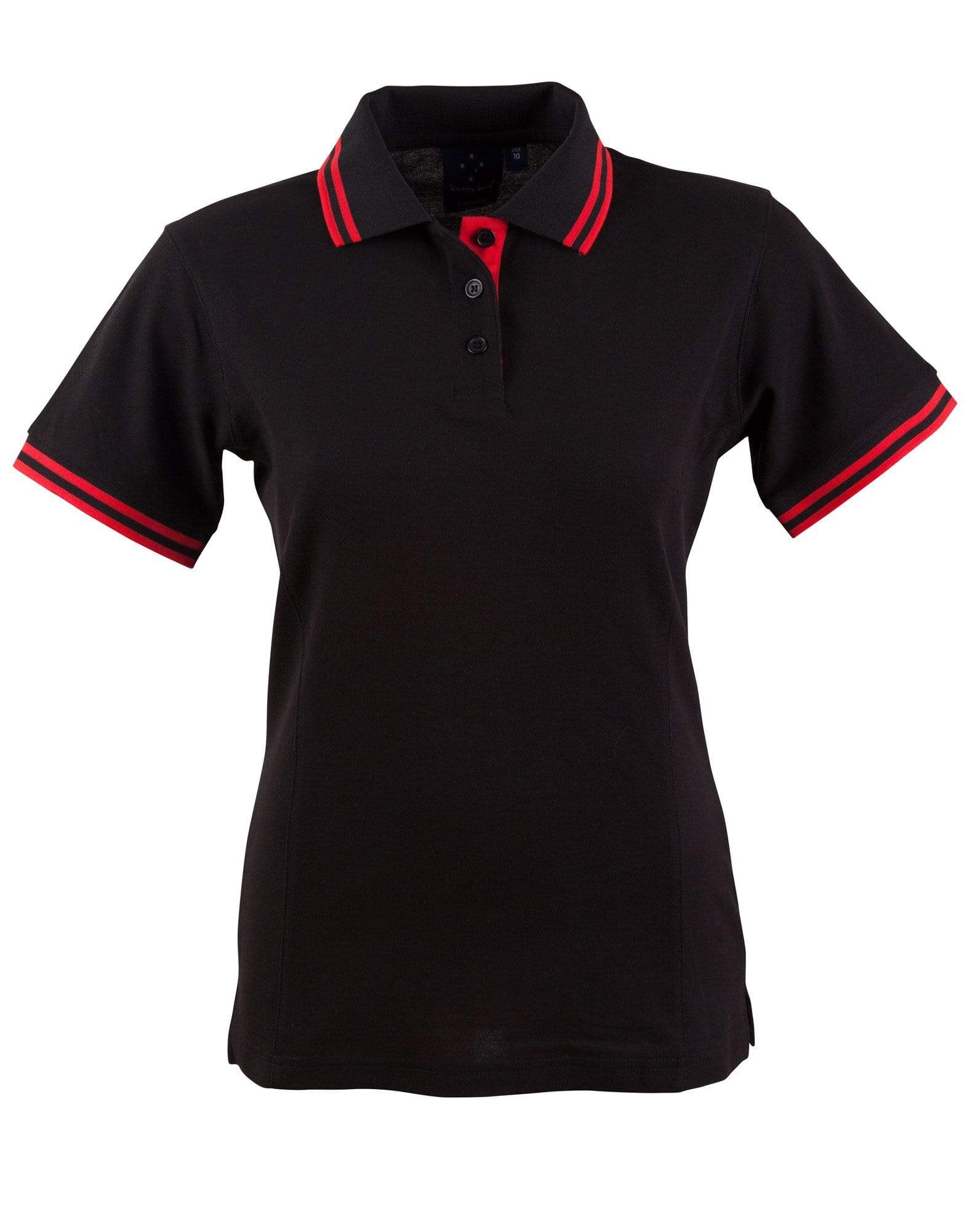 Winning Spirit Casual Wear Black/Red / 8 Grace Polo Women's Ps66