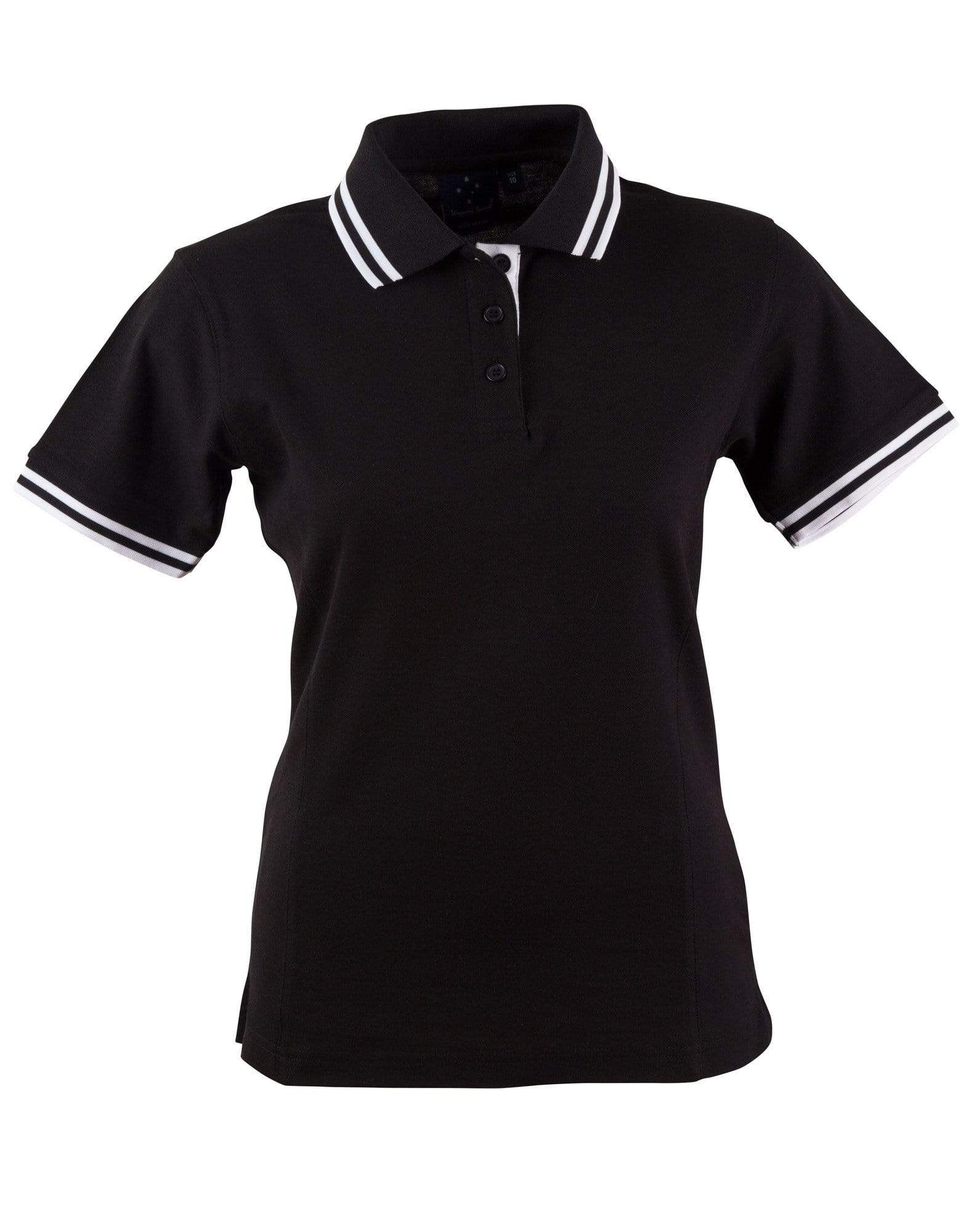 Winning Spirit Casual Wear Black/White / 8 Grace Polo Women's Ps66