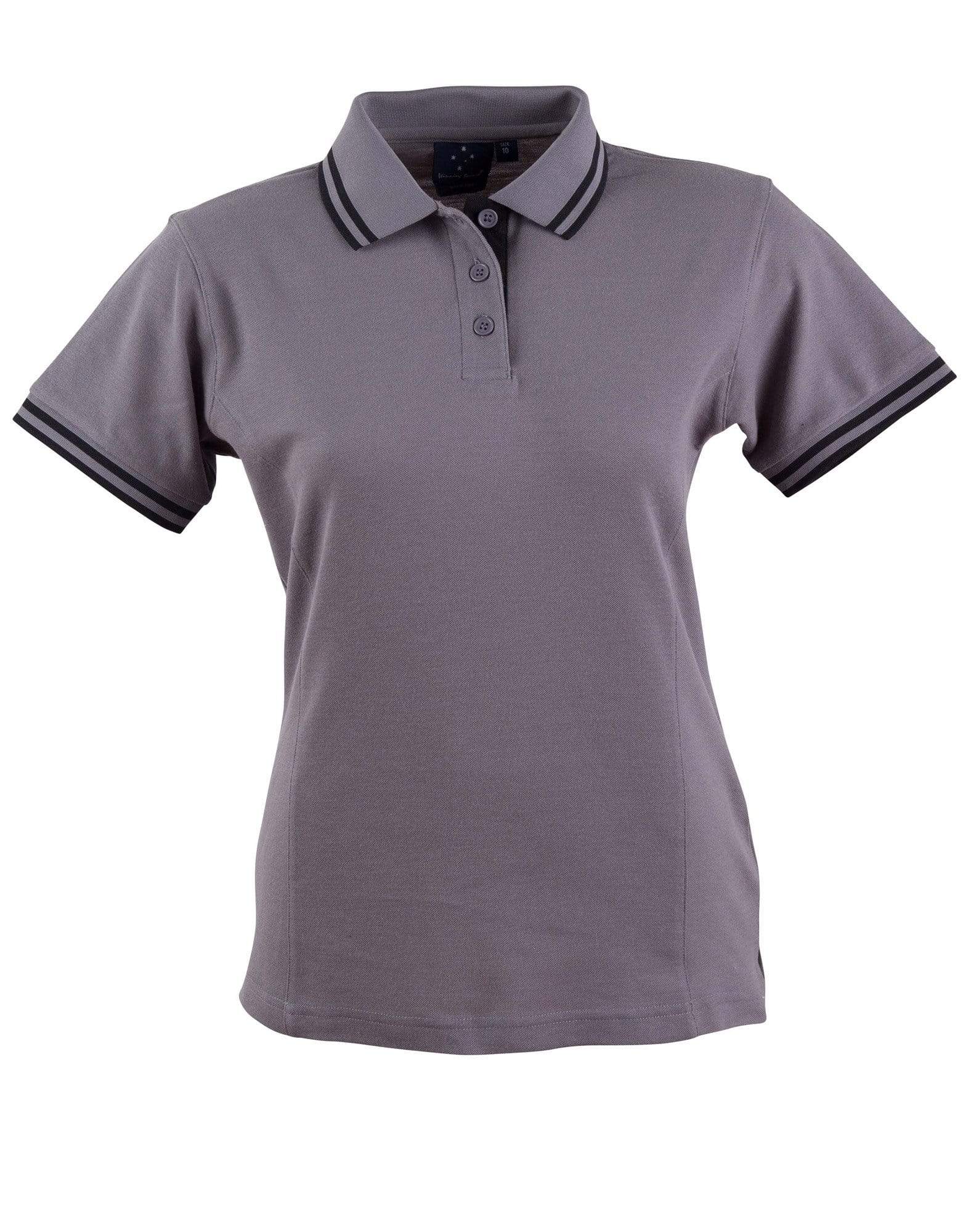 Winning Spirit Casual Wear Grey/Black / 8 Grace Polo Women's Ps66