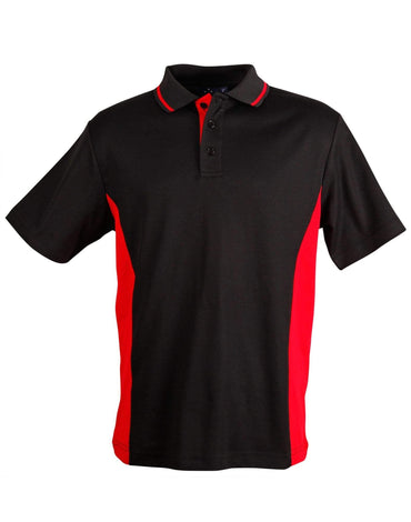 Winning Spirit Casual Wear Black/Red / S Teammate Polo Men's Ps73