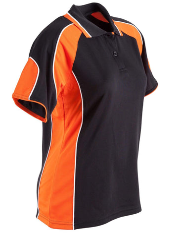 Winning Spirit Casual Wear Black/Orange / 8 Winning Spirit Alliance Polo Ladies Ps62