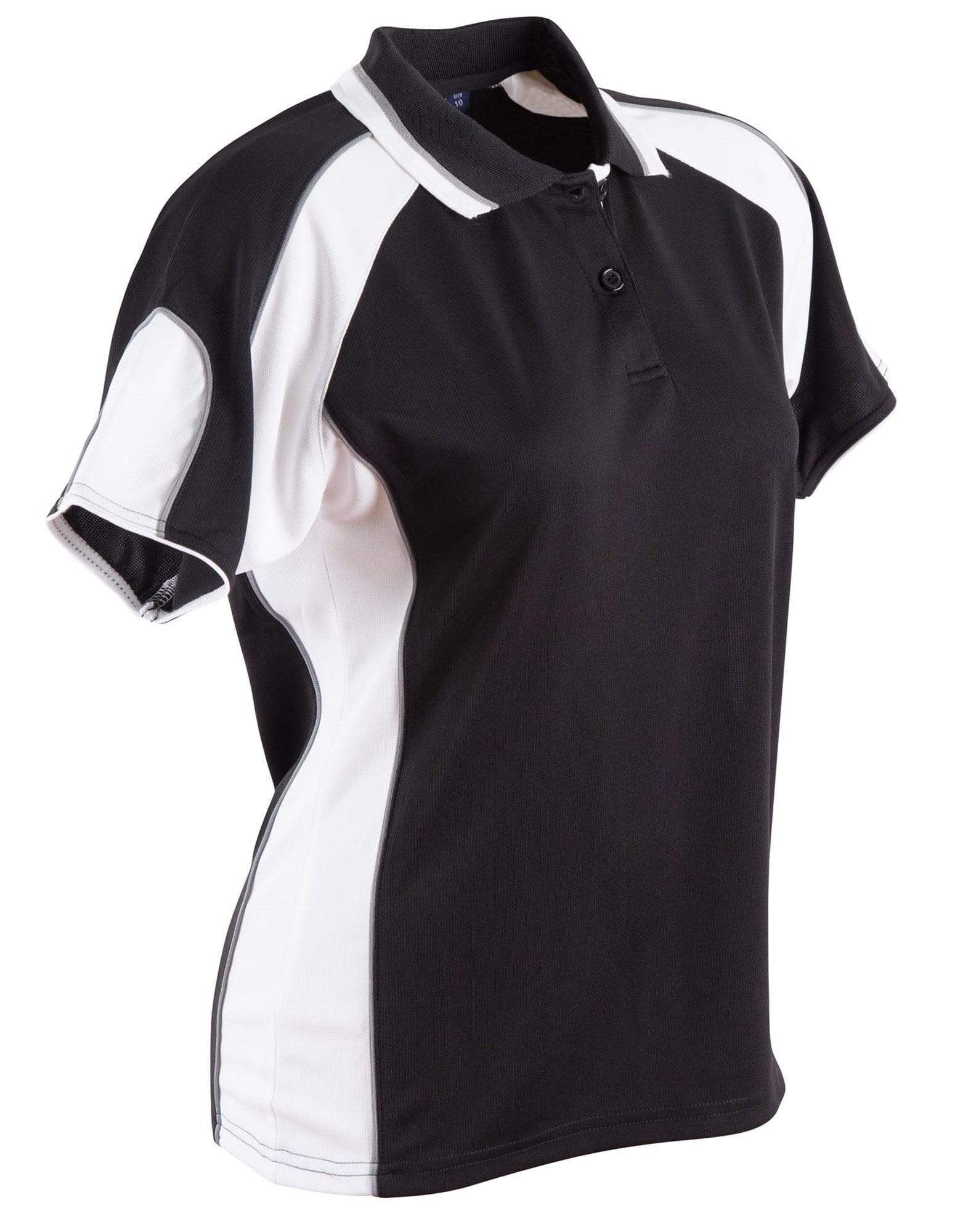 Winning Spirit Casual Wear Black/White / 8 Winning Spirit Alliance Polo Ladies Ps62