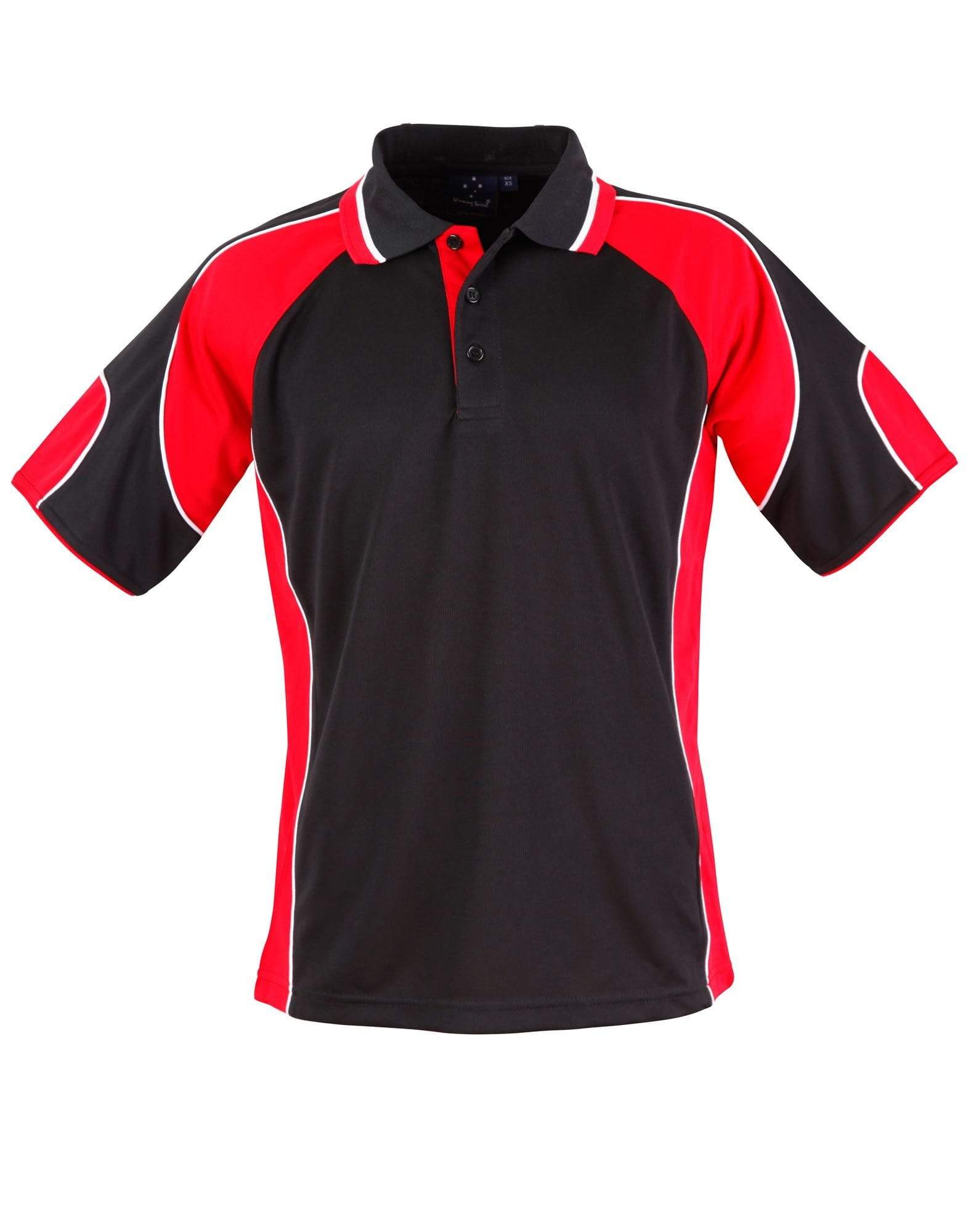 Winning Spirit Casual Wear Black/Red / XS Winning Spirit Alliance Polo Men's  Ps61