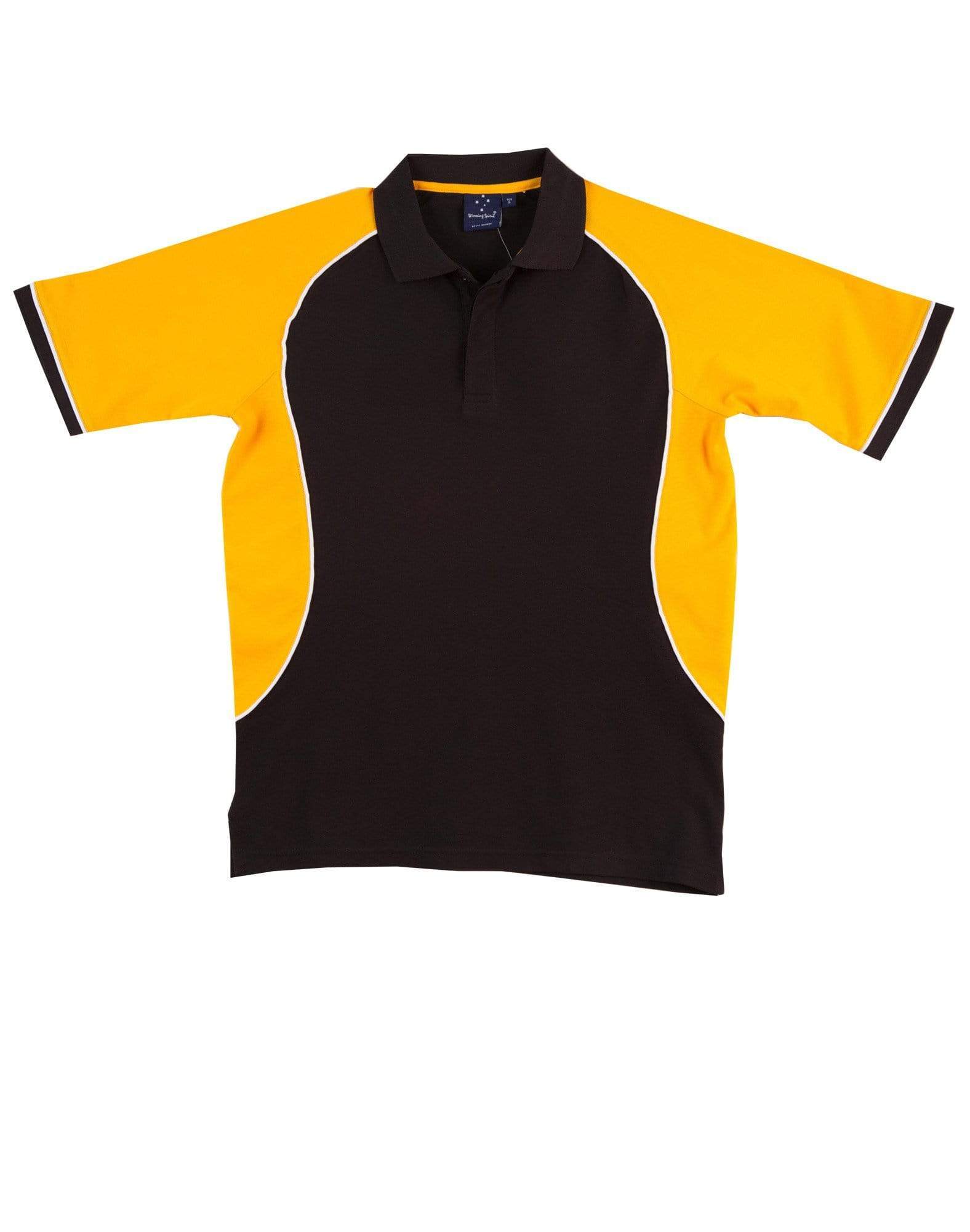 Winning Spirit Casual Wear Black/White/Gold / 4K Winning Spirit Arena Polo Kids Ps77k