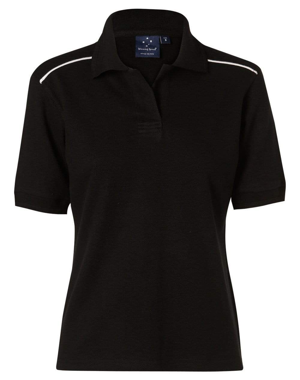 Winning Spirit Casual Wear Black/White / 8 Winning Spirit Cambridge Polo Ladie's Ps26