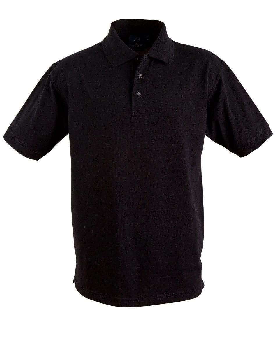 Winning Spirit Casual Wear Black / S Winning Spirit Delux Polo Men's Ps22