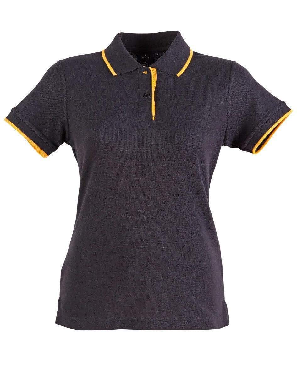 Winning Spirit Casual Wear Navy/Gold / 6 Winning Spirit Liberty Polo Ladies Ps48a