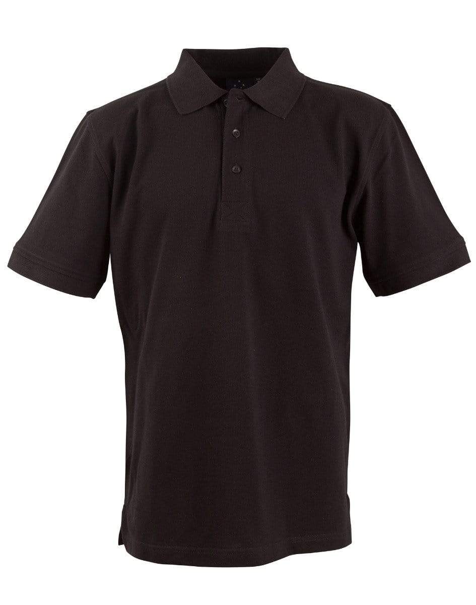 Winning Spirit Casual Wear Black / 2XL WINNING SPIRIT LONGBEACH POLO Men's PS39