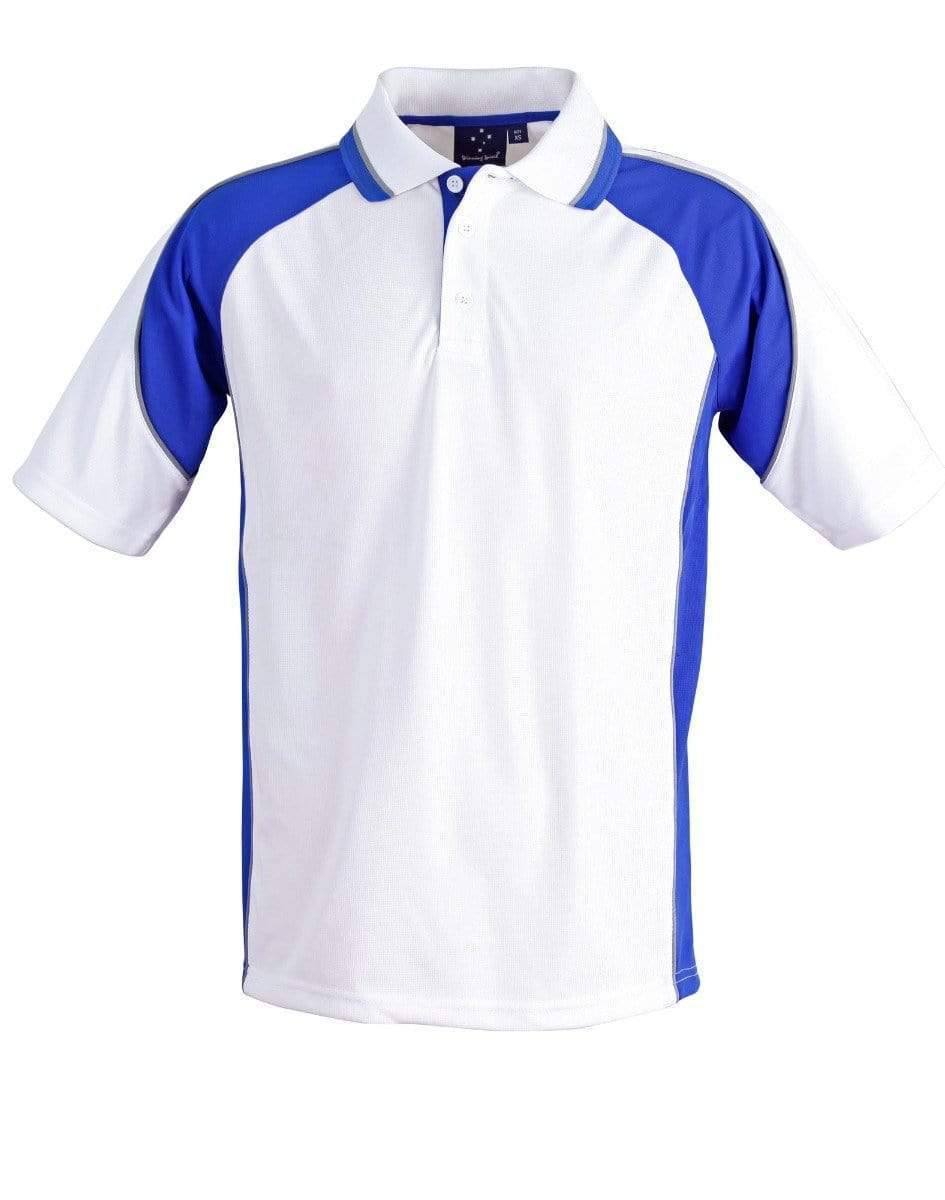 Winning Spirit Casual Wear White/Royal / 6K Winning Spirit Mascot Polo Kids Ps49k