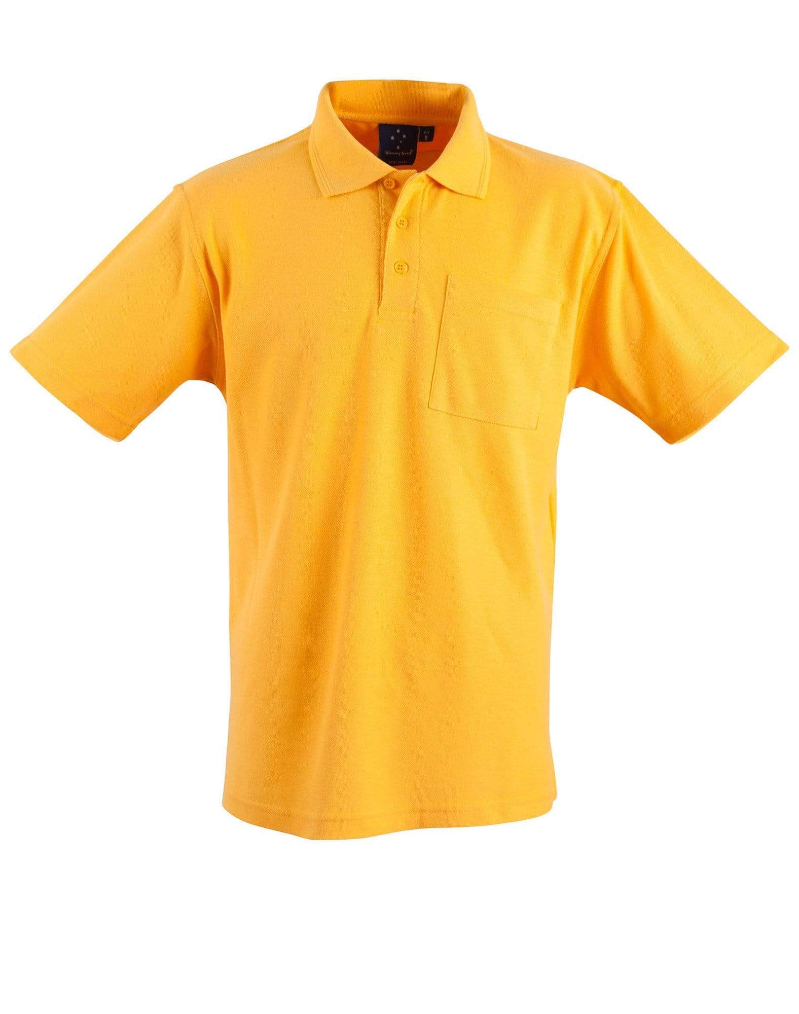 Winning Spirit Casual Wear Gold / XS WINNING SPIRIT POCKET POLO Unisex PS41