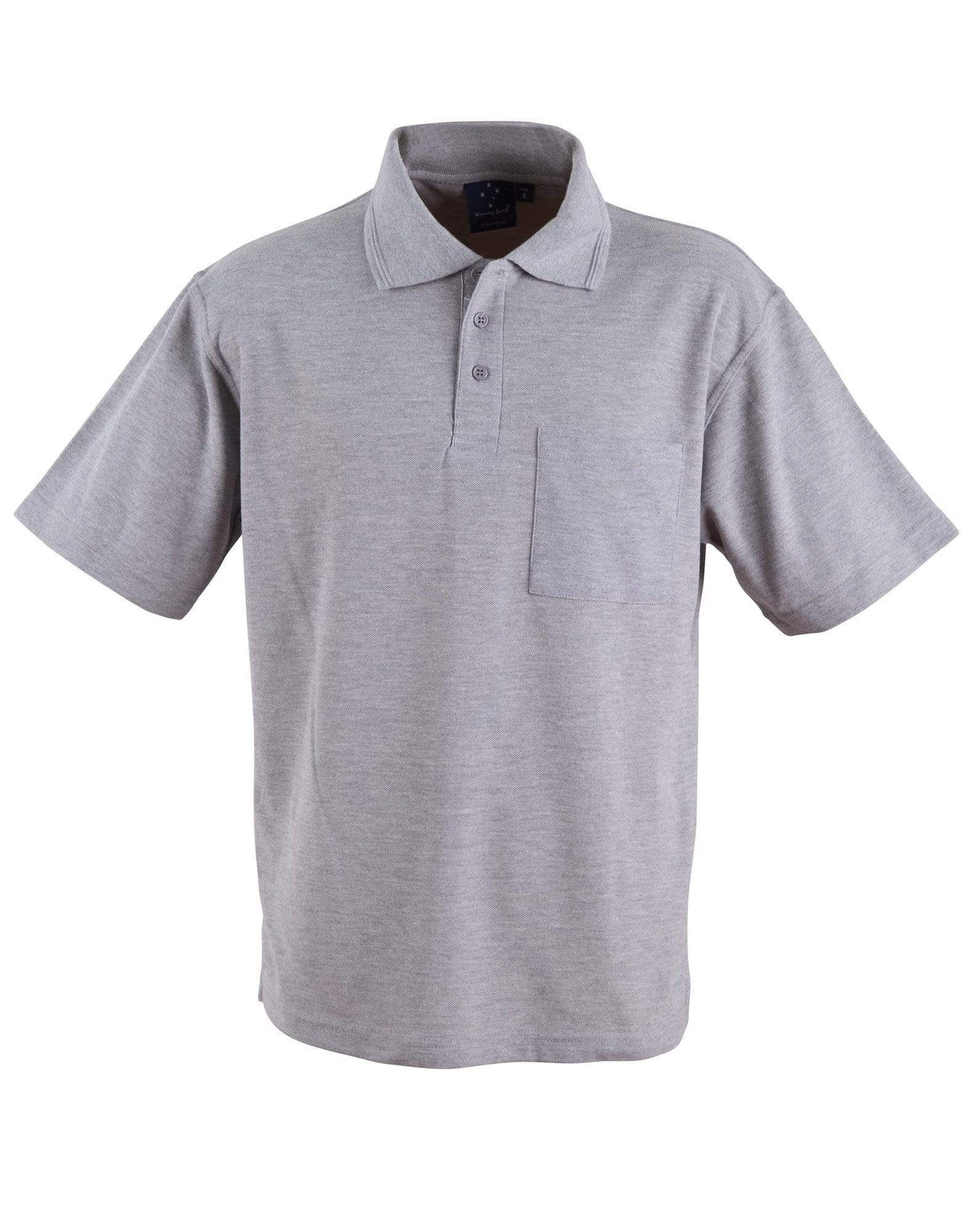 Winning Spirit Casual Wear Grey / XS WINNING SPIRIT POCKET POLO Unisex PS41