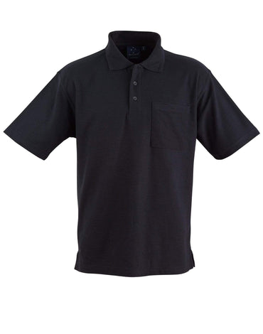 Winning Spirit Casual Wear Black / XS WINNING SPIRIT POCKET POLO Unisex PS41