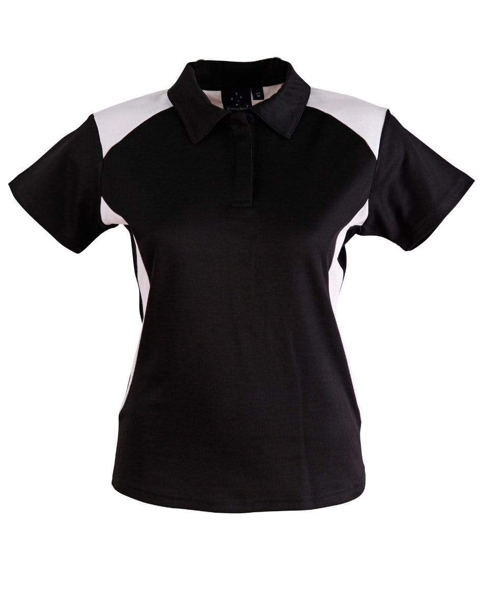 Winning Spirit Casual Wear Black/White / 8 WINNING SPIRIT WINNER POLO Ladies' PS32A